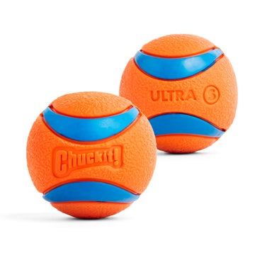 2pc Durable Rubber Dog Chew Ball