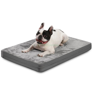 Double-sided Four Seasons Dog Bed For Medium Small Dog Waterproof Bite Resistant Leather Removable Dog Crate Bed Summer Pet Mats